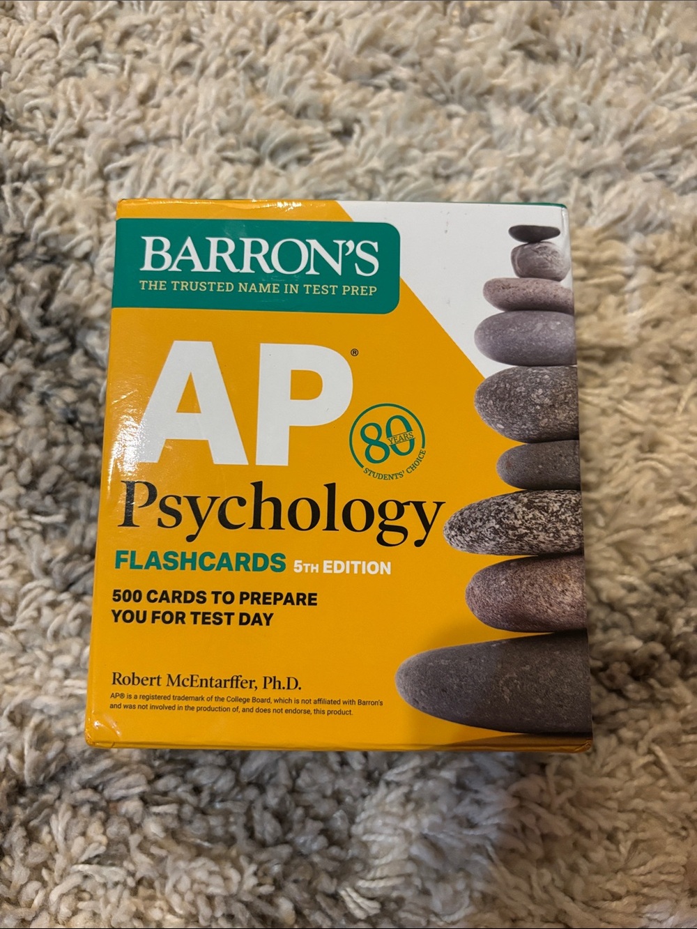 Barron's AP Psychology Flashcards - Yellow Box